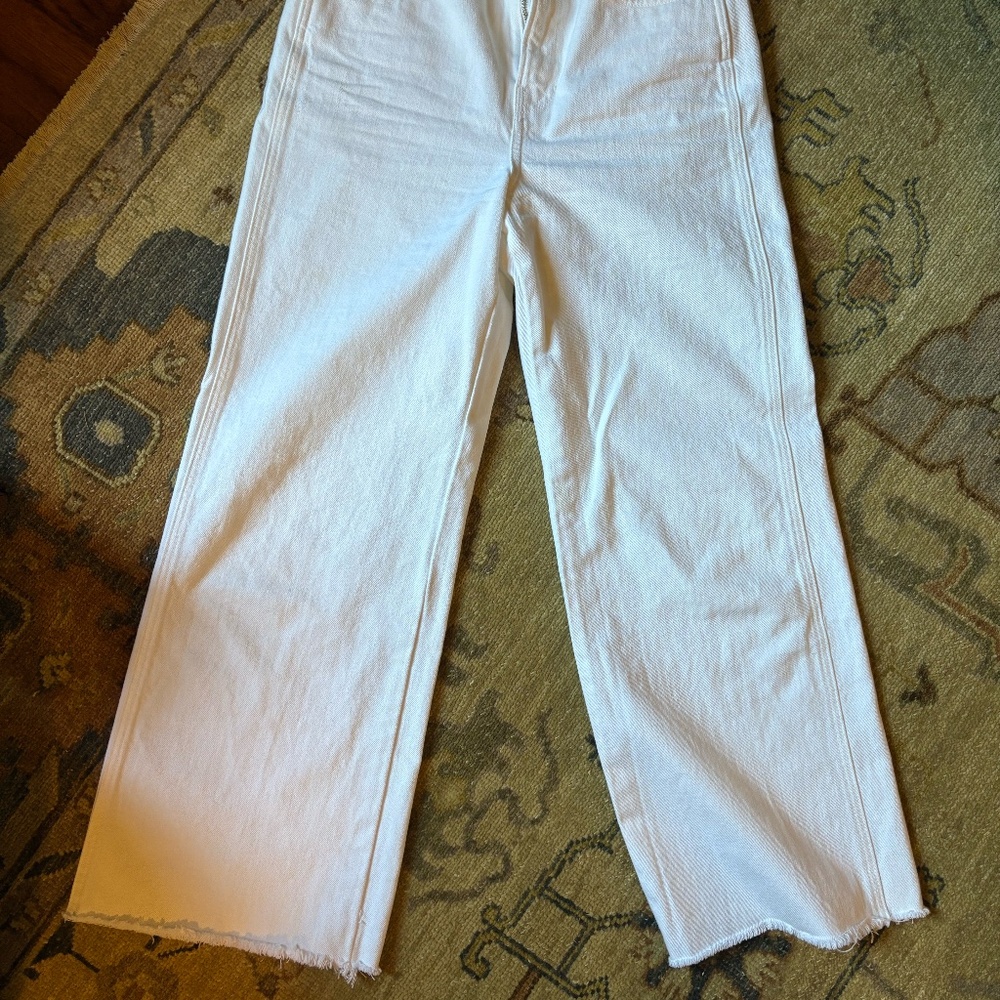 Veronica Beard Taylor Cropped Wide-Leg Jean - Picture 3 of 6